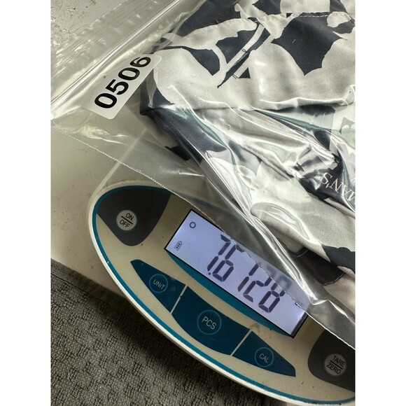 Roaman's Top Women 22W Plus White Navy Floral Button Down Collar Preppy NWOT - Picture 8 of 8